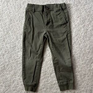 Janie and Jack Olive Green Kids Trousers
